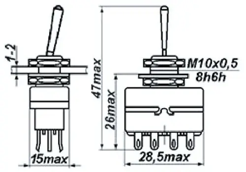 ПТ11-2В тумблер фото 2
