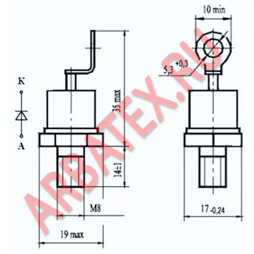 2Д132-80Х-07-В2 диод фото 3