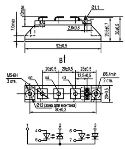 МТОТО4-80-12 силовой модуль фото 3