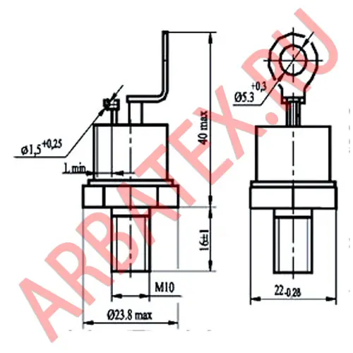 ТЗ142-80-11 тиристор фото 3