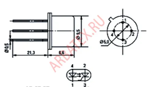 АОУ103В-1 оптопара тиристорная фото 2