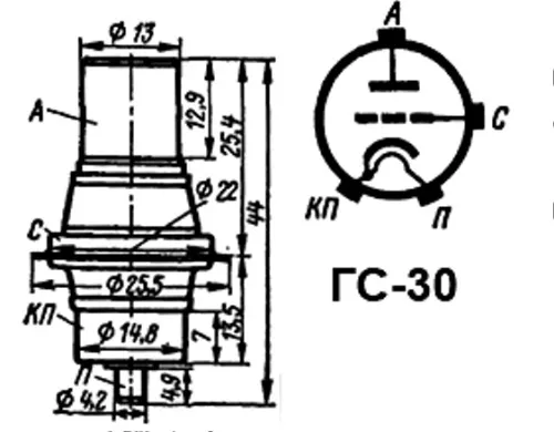 ГС-30 генераторный триод фото 3 ГС-30 генераторный триод фото 3