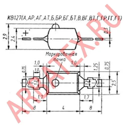 КВ122ВГ варикап фото 3 КВ122ВГ варикап фото 3